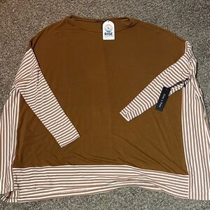NWT Light Brown Poncho Shirt